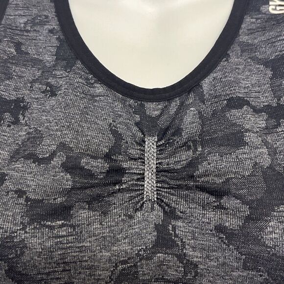 Gymshark Adapt Black Camo Seamless Tank Women’s Razorback- Small - Picture 3 of 11